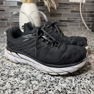 Hoka One One Clifton 6 Men's Black Running Shoes Size 9